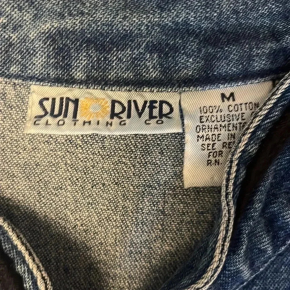 Denim Western Christmas Vest - Picture 2 of 5